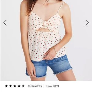 Madewell strawberry top
